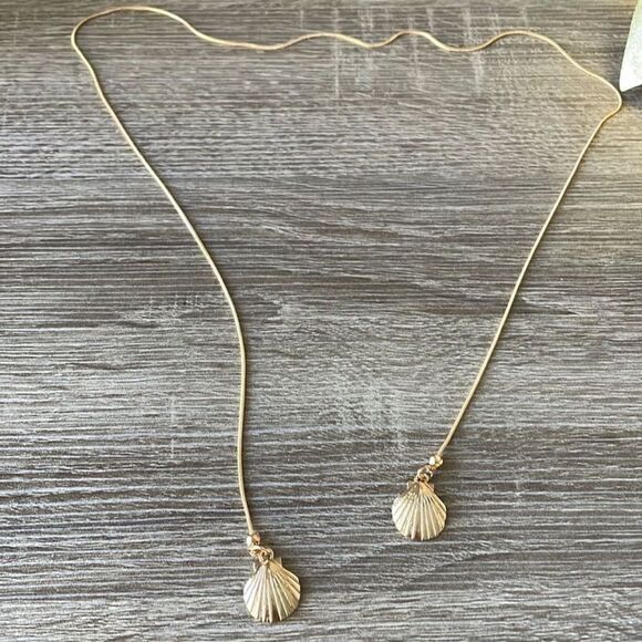 Seashell wrap around neck necklace M269 - Picture 3 of 3